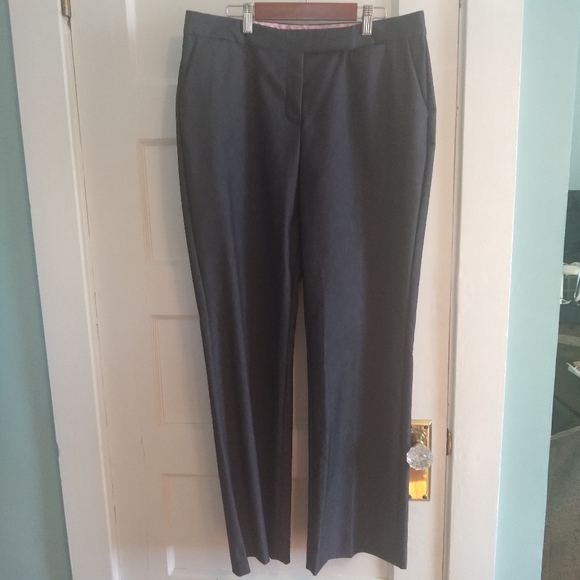 Isaac Mizrahi dark navy cotton Trousers - size 8 - Picture 2 of 6